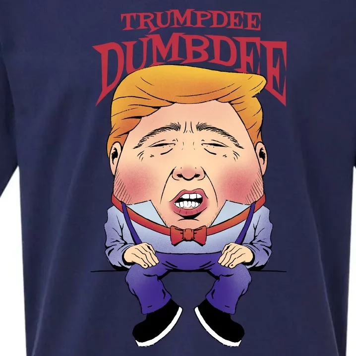 Trumpdee Dumbdee Anti Trump Funny Sueded Cloud Jersey T-Shirt