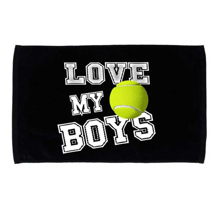 Tennis Dad And Tennis Mom I Love My Tennis Gift Microfiber Hand Towel