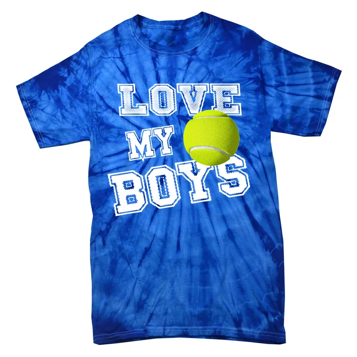 Tennis Dad And Tennis Mom I Love My Tennis Gift Tie-Dye T-Shirt