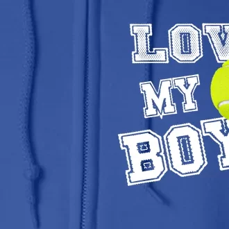 Tennis Dad And Tennis Mom I Love My Tennis Gift Full Zip Hoodie