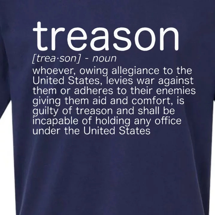 Treason Definition Anti Trump Treason Sueded Cloud Jersey T-Shirt