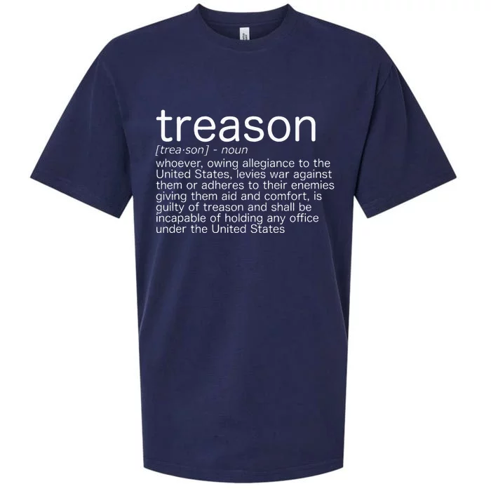 Treason Definition Anti Trump Treason Sueded Cloud Jersey T-Shirt