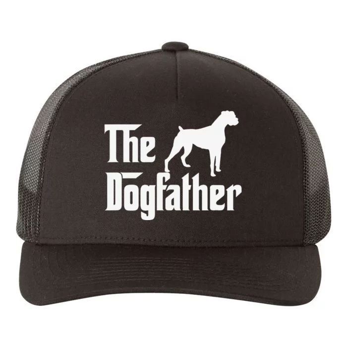 The Dogfather Boxer Dog Lover Dad Yupoong Adult 5-Panel Trucker Hat