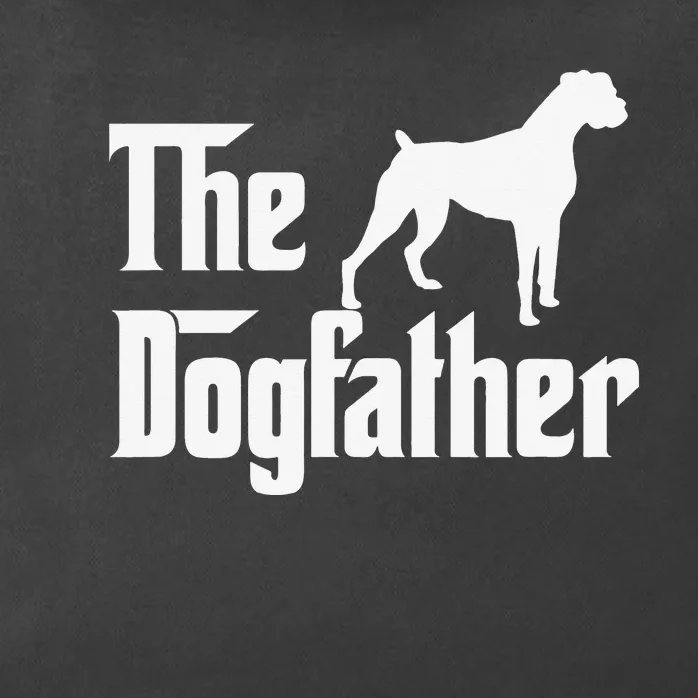 The Dogfather Boxer Dog Lover Dad Zip Tote Bag