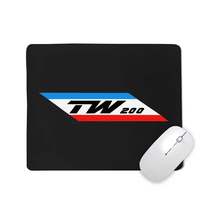 Tw200 Dirt Bike Motorcycle Tdub Gas Tank Red Blue Mousepad