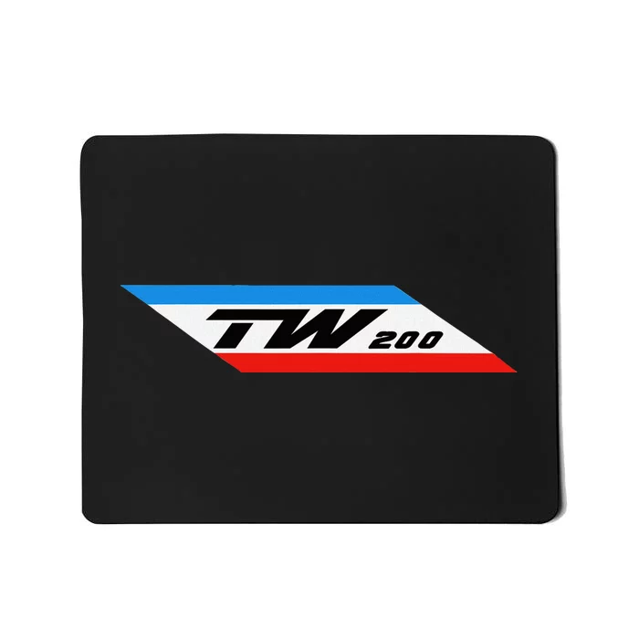 Tw200 Dirt Bike Motorcycle Tdub Gas Tank Red Blue Mousepad