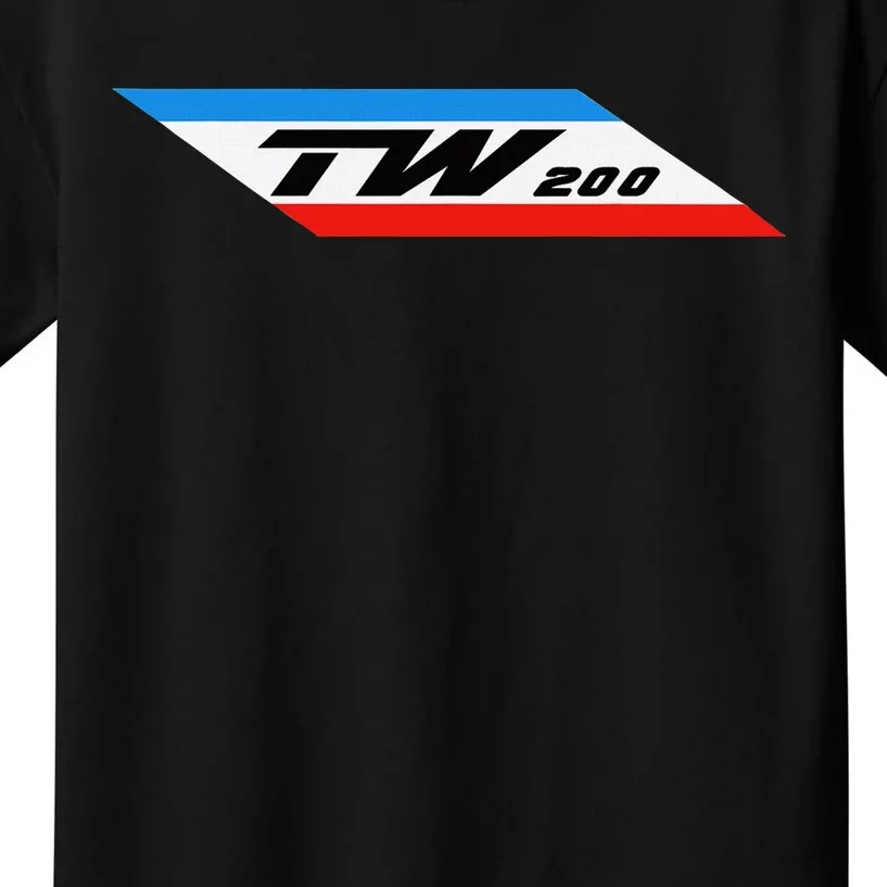 Tw200 Dirt Bike Motorcycle Tdub Gas Tank Red Blue Kids T-Shirt