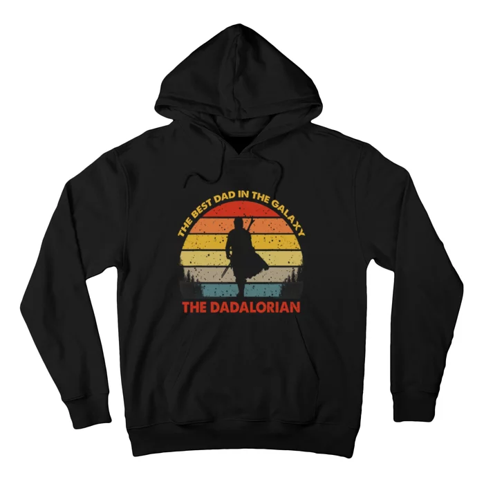 The Dadalorian Best Dad In The Galaxy Retro Vintage Hoodie