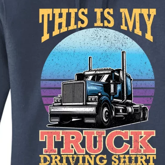 Trucker Diesel Big Rig Semigreat Gifttrailer Truck Driver Gift Women's Pullover Hoodie