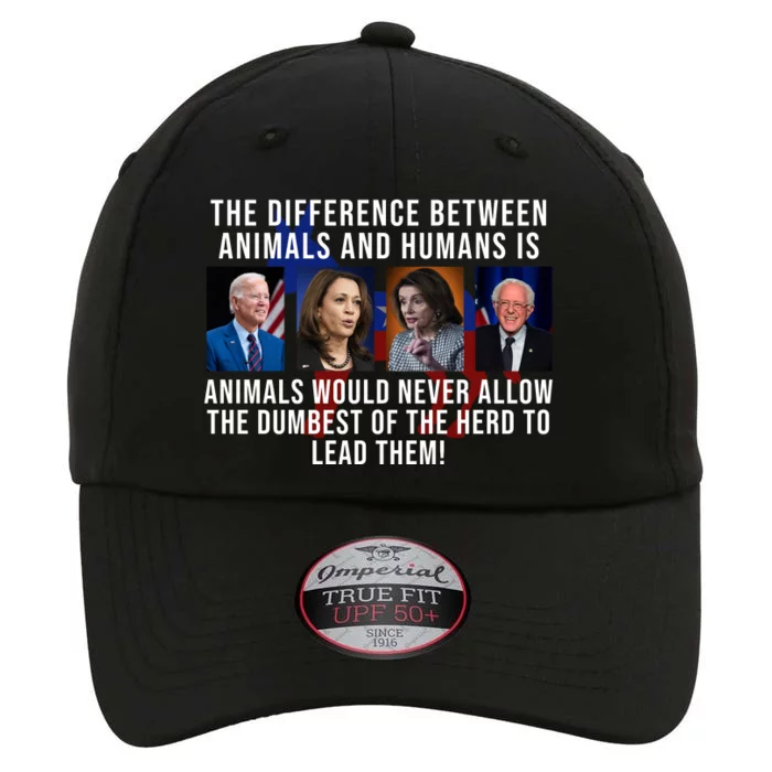 The Difference Between Animals And Humans Funny Democrat The Original Performance Cap