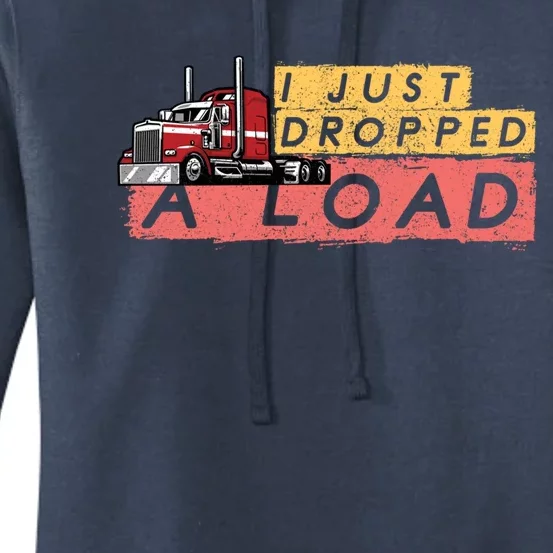 Trucker Diesel Big Rig Semigifttrailer Truck Driver Gift Women's Pullover Hoodie