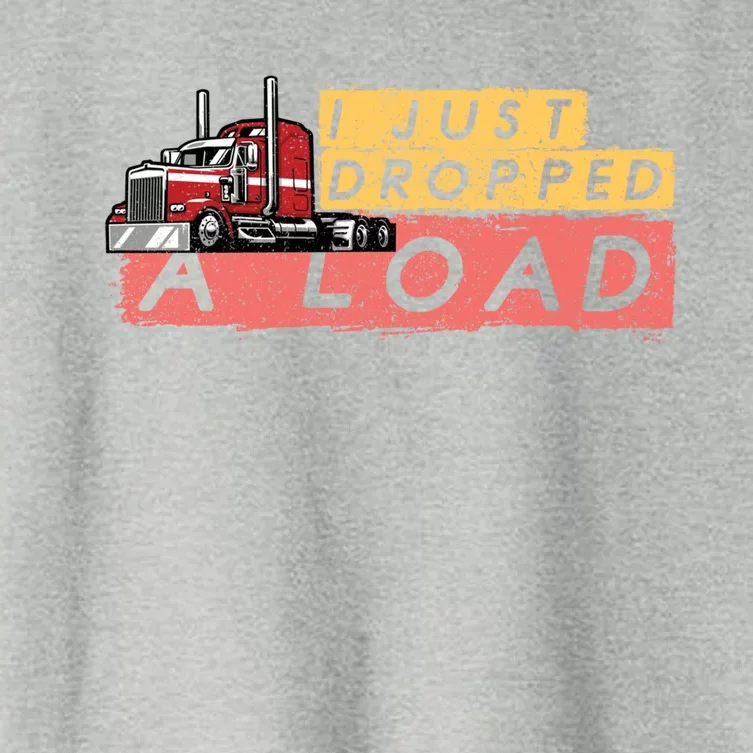 Trucker Diesel Big Rig Semigifttrailer Truck Driver Gift Women's Crop Top Tee