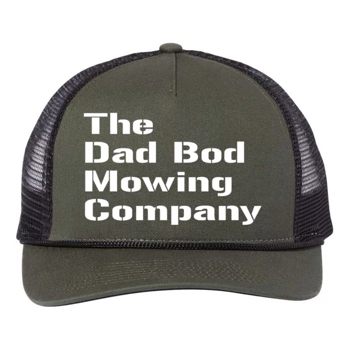 The Dad Bod Mowing Company Big Dad Energy Retro Rope Trucker Hat Cap