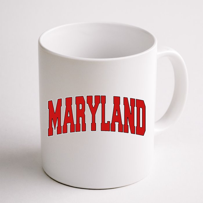 The Daily Buglemaryland Usa State Md Varsity Style Vintage Sports Front & Back Coffee Mug