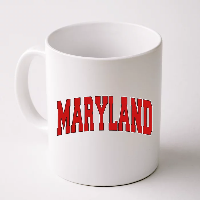 The Daily Buglemaryland Usa State Md Varsity Style Vintage Sports Front & Back Coffee Mug