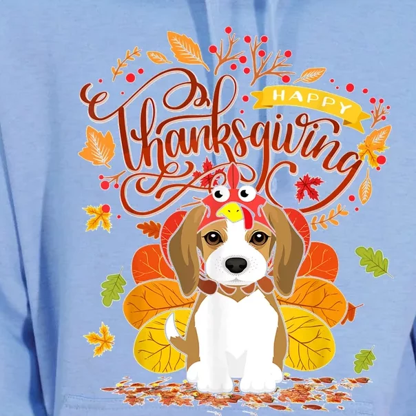 Turkey Dog Beagle Thanksgiving Autumn Fall Lover Unisex Surf Hoodie