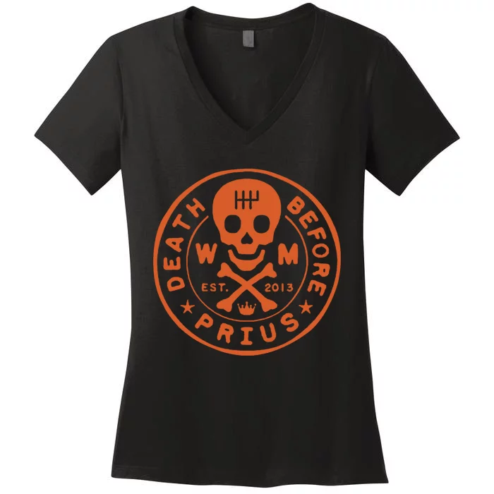 The Death Before Prius Women's V-Neck T-Shirt