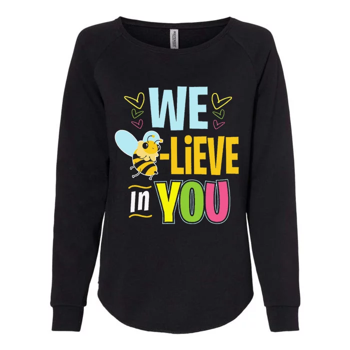 Test Day Bee Testing Teachers Womens California Wash Sweatshirt