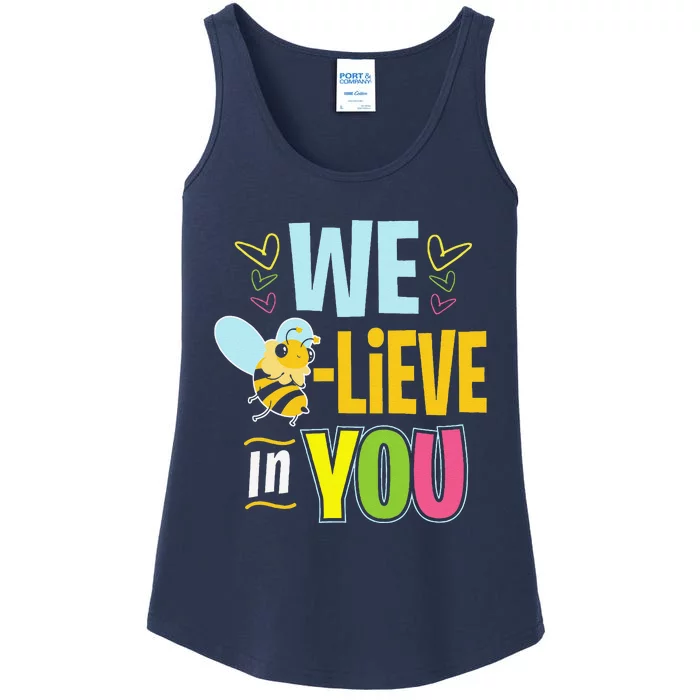 Test Day Bee Testing Teachers Ladies Essential Tank