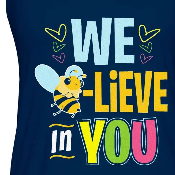 Test Day Bee Testing Teachers Ladies Essential Flowy Tank