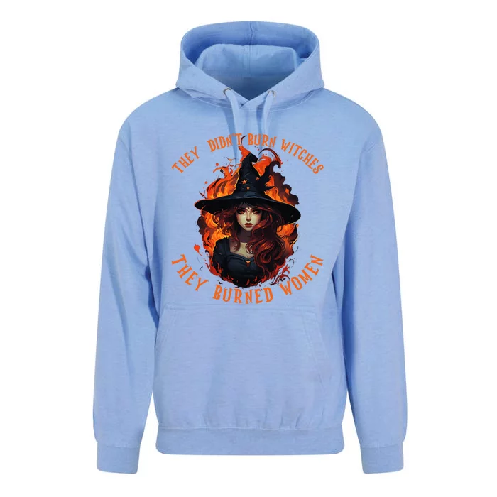 They Didnt Burn Witches They Burned Women Feminist Witch Unisex Surf Hoodie