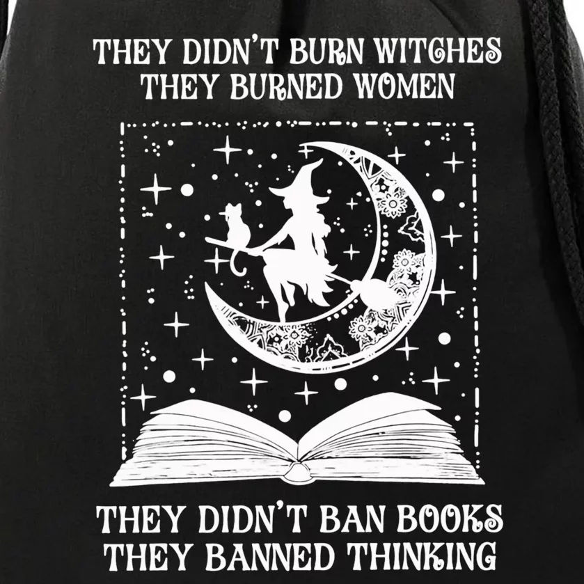 They Didnt Burn Witches They Burned Drawstring Bag