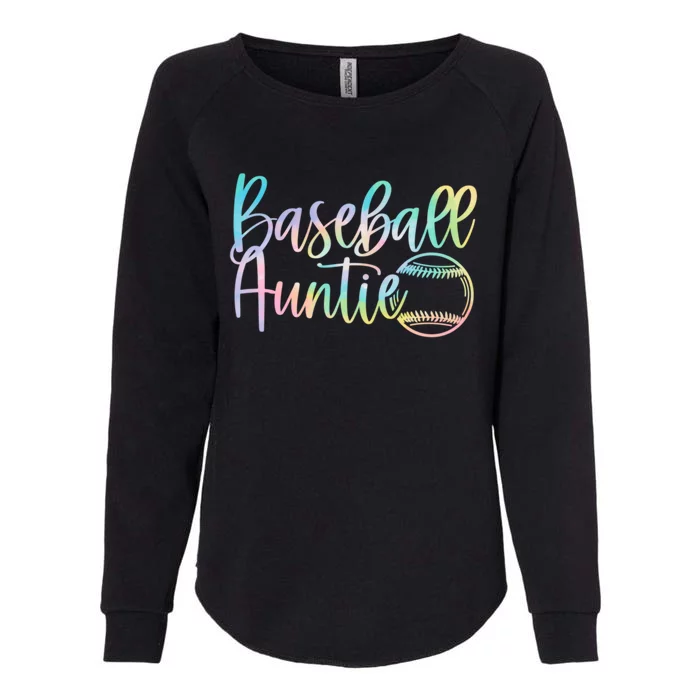 Tie Dye Baseball Auntie Pocket Baseball Auntie Game Day Cute Gift Womens California Wash Sweatshirt