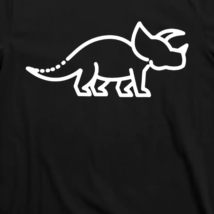 Triceratops Dinosaur Badge T-Shirt