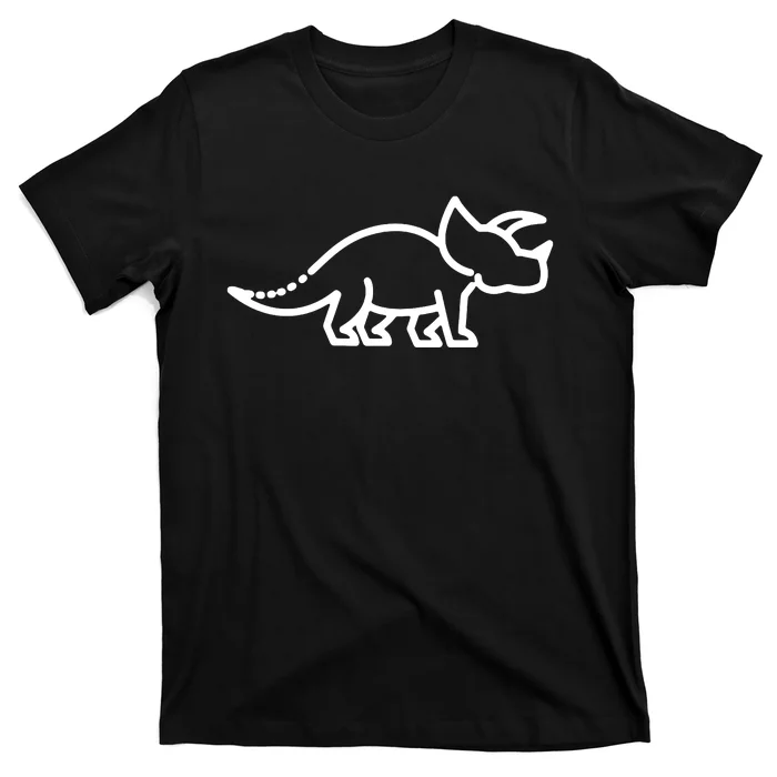 Triceratops Dinosaur Badge T-Shirt