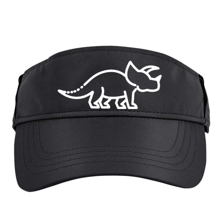 Triceratops Dinosaur Badge Adult Drive Performance Visor