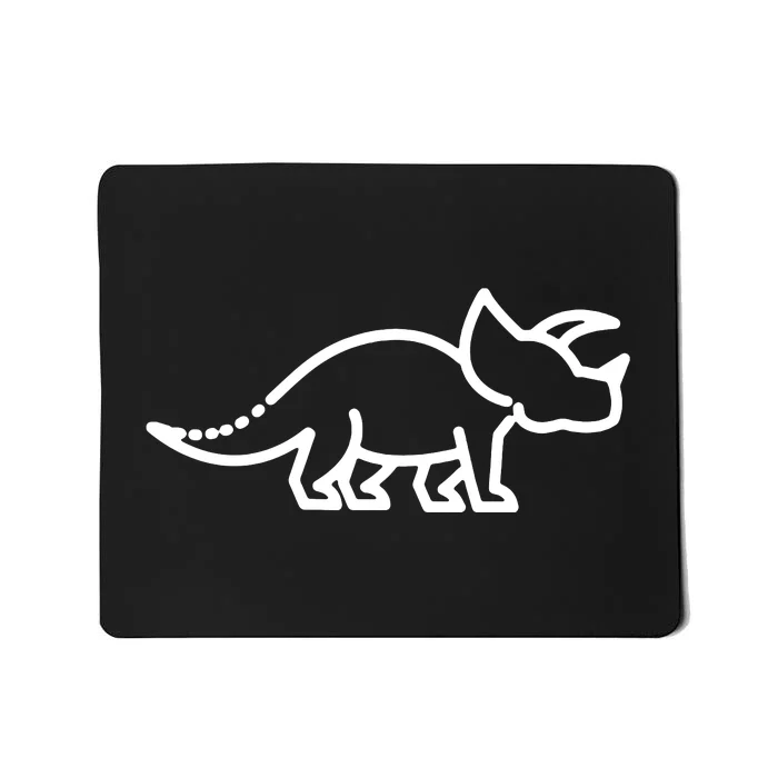 Triceratops Dinosaur Badge Mousepad