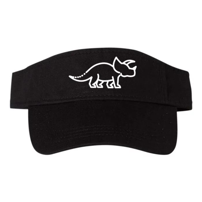 Triceratops Dinosaur Badge Valucap Bio-Washed Visor