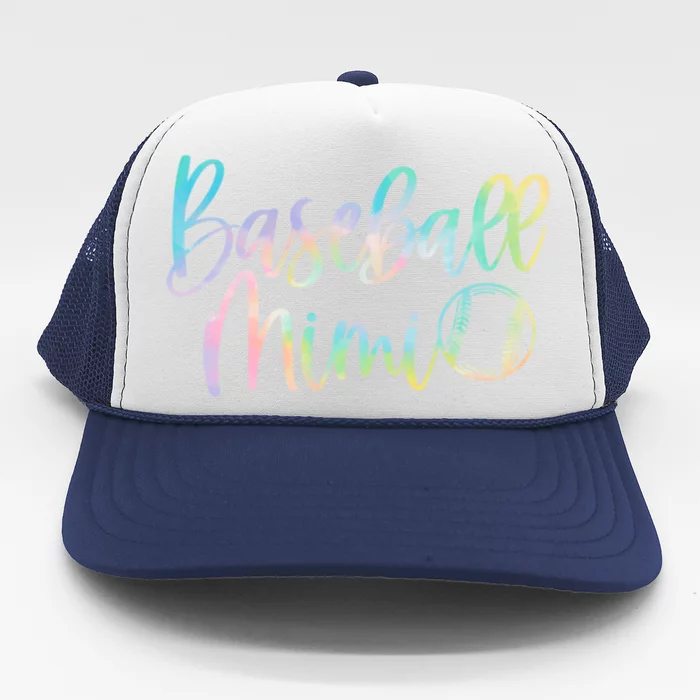 Tie Dye Baseball Mimi Pocket Baseball Mimi Game Day Vibes Great Gift Trucker Hat