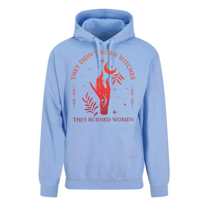 They Didnt Burn Witches They Burned Women Witchy Feminist Unisex Surf Hoodie