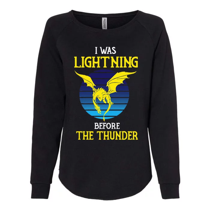 Thunder Dragon Birthday Womens California Wash Sweatshirt