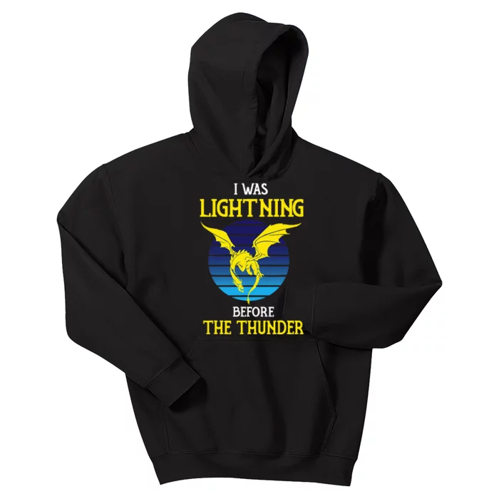 Thunder Dragon Birthday Kids Hoodie