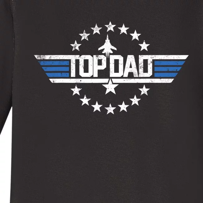 Top Dad Christmas Birthday Gift For Birthday Gun Fathers Day Baby Long Sleeve Bodysuit