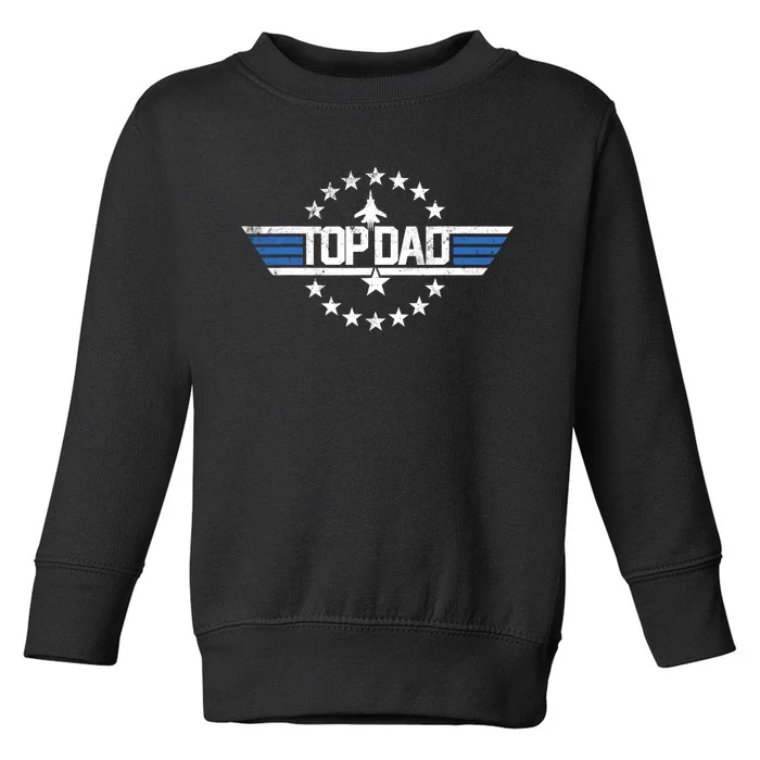 Top Dad Christmas Birthday Gift For Birthday Gun Fathers Day Toddler Sweatshirt