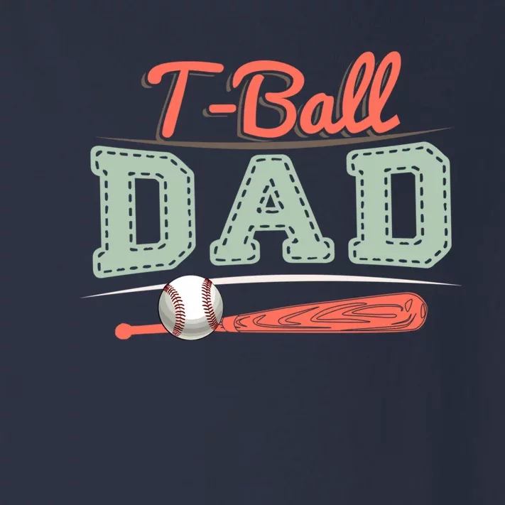 T-Ball Dad Cute Tee-Ball Daddy Tball Game Day Family Match Toddler Long Sleeve Shirt