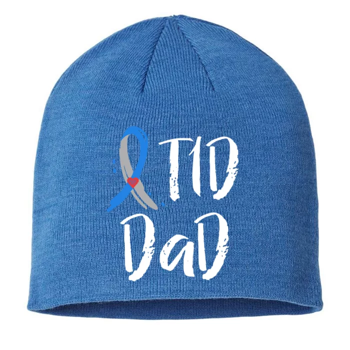 T1d Dad Cool Gift Type 1 Diabetes Awareness Daddy Gift Father Great Gift 8 1/2in Sustainable Knit Beanie