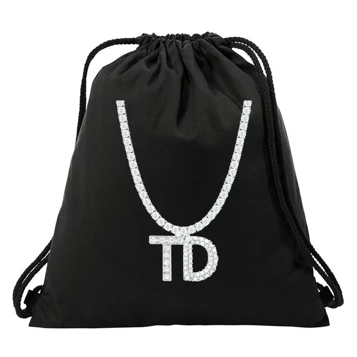 Td Diamond Chain Tommy Cutlets New York Italian Football Drawstring Bag