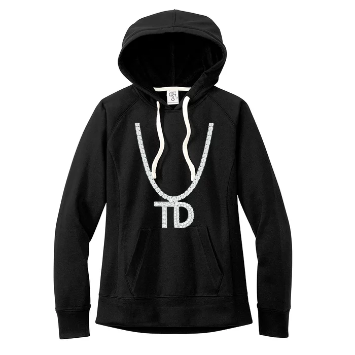 Td Diamond Chain Tommy Cutlets New York Italian Football Women's Fleece Hoodie