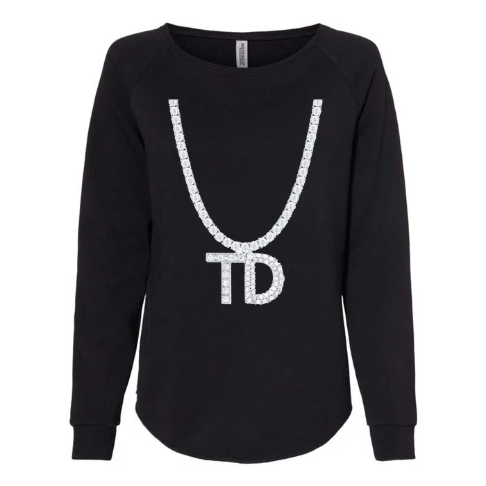 Td Diamond Chain Tommy Cutlets New York Italian Football Womens California Wash Sweatshirt