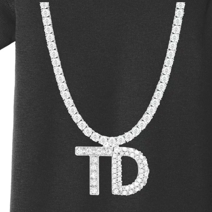 Td Diamond Chain Tommy Cutlets New York Italian Football Baby Bodysuit