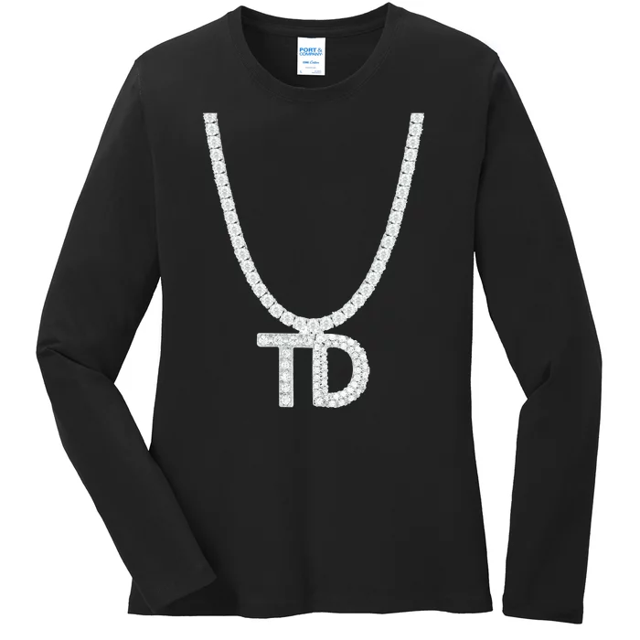 Td Diamond Chain Tommy Cutlets New York Italian Football Ladies Long Sleeve Shirt