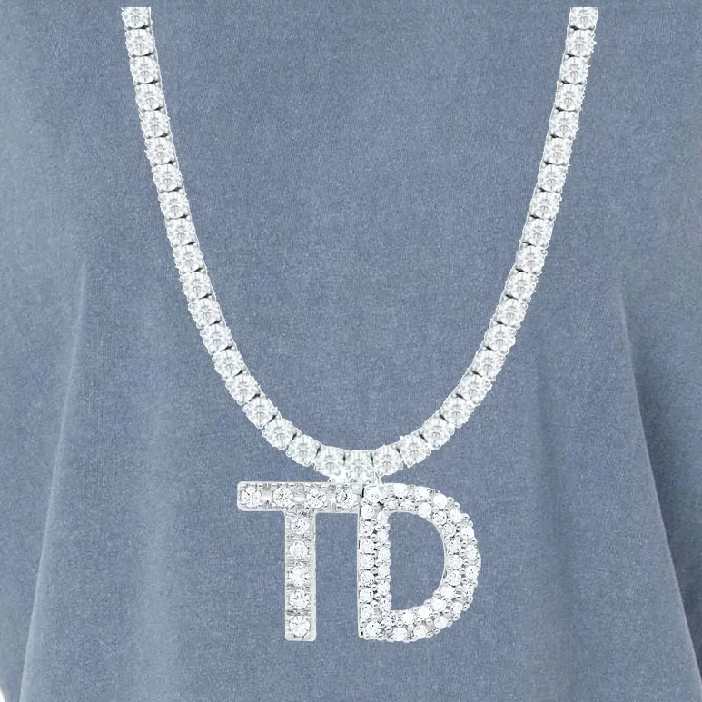 Td Diamond Chain Tommy Cutlets New York Italian Football Garment-Dyed Women's Muscle Tee