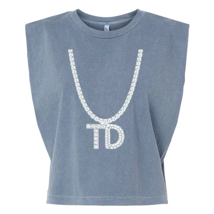 Td Diamond Chain Tommy Cutlets New York Italian Football Garment-Dyed Women's Muscle Tee