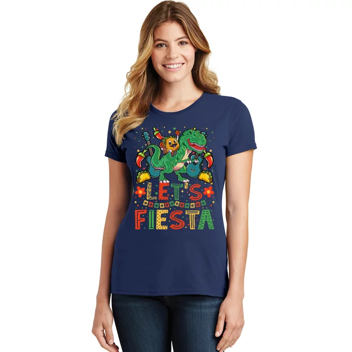 Taco Dinosaur Cinco De Mayo Taco Mexican Women's T-Shirt