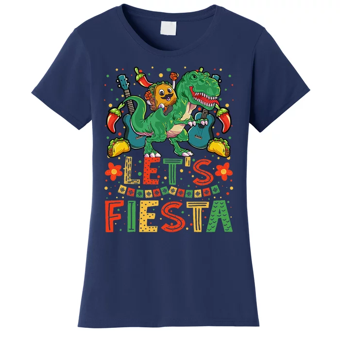 Taco Dinosaur Cinco De Mayo Taco Mexican Women's T-Shirt