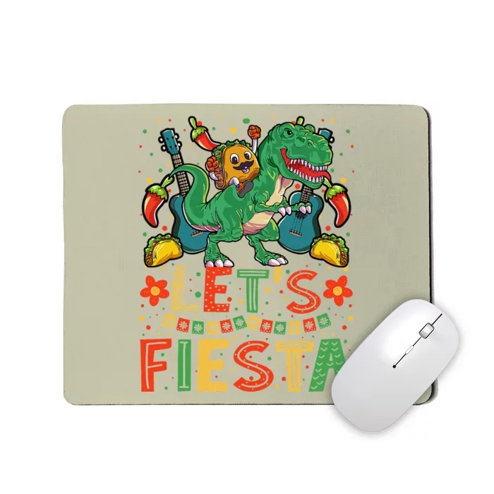 Taco Dinosaur Cinco De Mayo Taco Mexican Mousepad